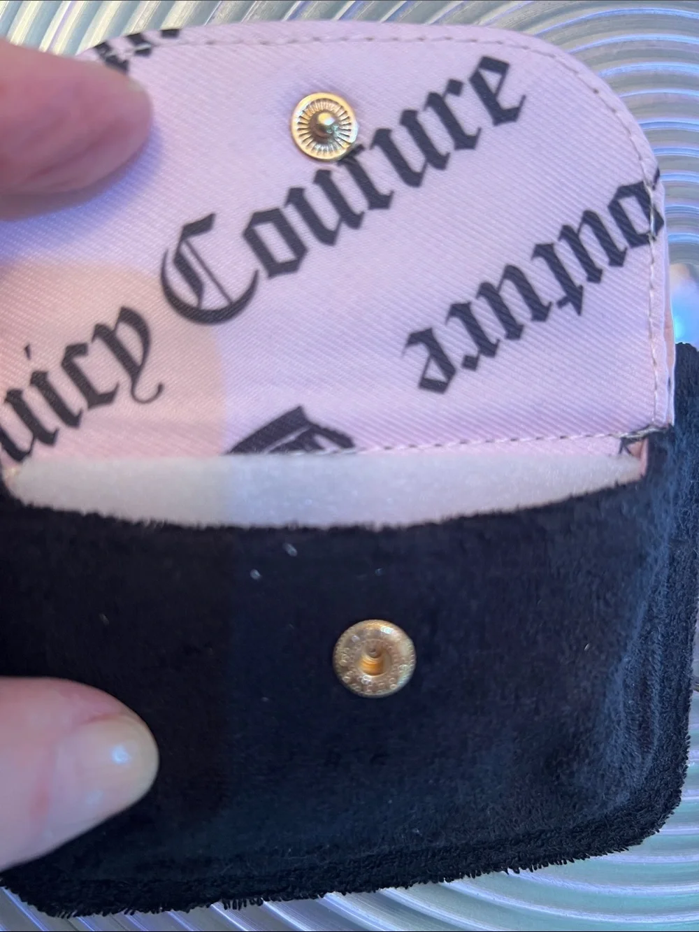 JUICY COUTURE LOVERS CLUB DUAL SIDED cARD CASE